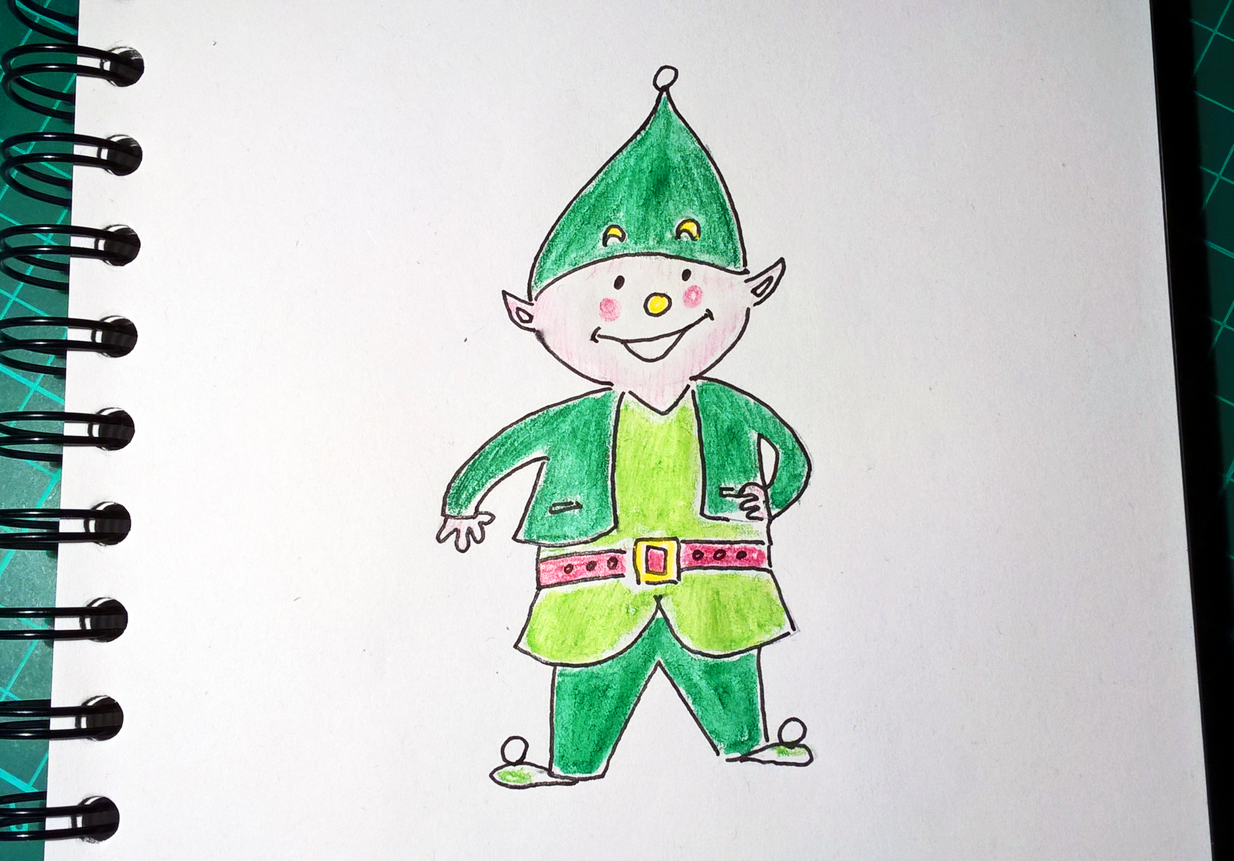 Lutin De Noel Dessinez Fun Grafibulle Net